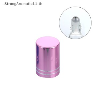 Strongaromatic ขวดลูกกลิ้งเปล่า พลาสติกสเตนเลส สําหรับใส่น้ํามัน ของเหลว 10 มล. สุ่มสี