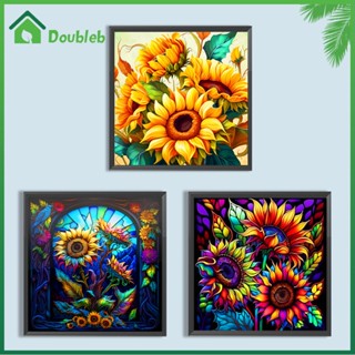 【Doub X ✮】ภาพวาดปักเพชร ทรงกลม ลาย Sonnenblume 5D DIY สําหรับตกแต่งบ้าน ✮