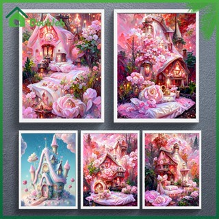 【Doub X ✮】ชุดปักครอสติช ผ้าฝ้าย 16CT พิมพ์ลาย Wonderland House ✮