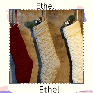 Ethel1 ถุงน่องคริสต์มาส คลาสสิก สําหรับแขวนตกแต่งเตาผิง ครอบครัว