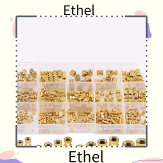 Ethel1 ชุดน็อตเกลียว ทองเหลือง M2 M3 M4 M5 370 ชิ้น