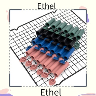 Ethel1 ถาดแม่พิมพ์ซิลิโคน 6 ช่อง ขนาดเล็ก 4 สี เป็นมิตรกับสิ่งแวดล้อม สําหรับทําน้ําแข็ง บาร์ ไอติม 2 ชิ้น