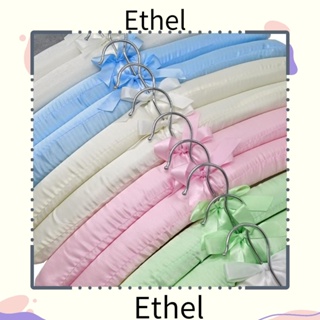 Ethel1 ไม้แขวนเสื้อ ฟองน้ําซาติน สําหรับแขวนเสื้อแจ็กเก็ต เสื้อโค้ท 5 ชิ้น