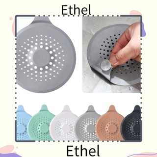 Ethel1 ฝาครอบท่อระบายน้ํา กันรั่ว ทนทาน สําหรับอ่างล้างจาน ห้องครัว ห้องน้ํา 2 ชิ้น