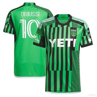 Ani 2023 MLS Driussi Austin FC Jersey เสื้อยืดลําลอง แขนสั้น พลัสไซซ์ เหมาะกับการเล่นกีฬา