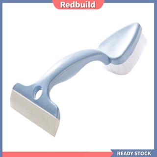 Redbuild|  แปรงทําความสะอาดกระจก แบบสองหัว ทรงสามเหลี่ยม สําหรับห้องครัว ห้องน้ํา กระเบื้อง