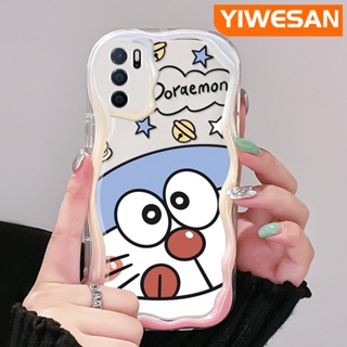 เคสโทรศัพท์มือถือแบบนิ่ม ใส กันกระแทก ลายการ์ตูนโดราเอมอนน่ารัก สําหรับ OPPO A16 A16s A54s A54 A55