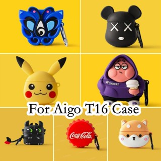 【พร้อมส่ง】เคสหูฟัง แบบนิ่ม ลายการ์ตูนน่ารัก สําหรับ Aigo T16 Aigo T16