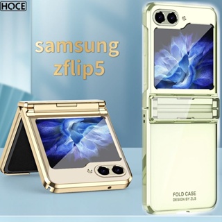 Hoce ZFlip5 เคสโทรศัพท์มือถือแบบใส กันกระแทก หรูหรา สําหรับ Samsung Galaxy Z Flip 5 5G ZFlip4 Zflip3