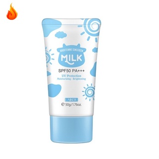 Milk Face ครีมกันแดด SPF 50+ SPF 50 ให้ความชุ่มชื้น ป้องกันผิวขาว LQZTH