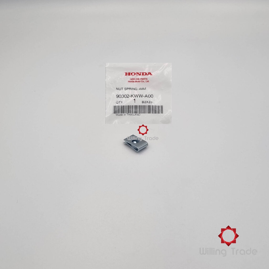 0620_HO. น๊อตสปริง 4 มม (WX448) HONDA: (90302-KWW-A00): SCOOPY-I 2009, HONDA ทั่วไป... แพ๊คละ 1 ชิ้น