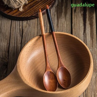 Guadalupe ส้อมไม้ ช้อนชา น้ําผึ้ง ช้อนไขลาน อุปกรณ์ครัว สําหรับผสม / กวนซุป ช้อน