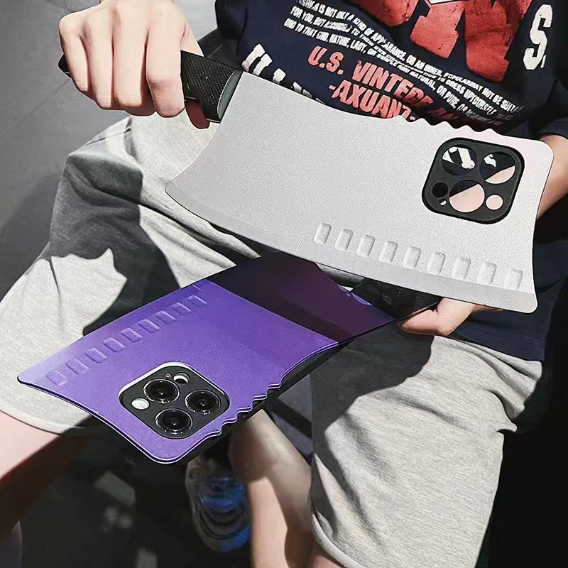 ใหม่ เคสโทรศัพท์มือถือนิ่ม ลายมีดทําครัวตลก สร้างสรรค์ สําหรับ IPhone 14ProMax X XR XS 11 12 13 14 15 Pro Max Mini 6 6S 7 8 Plus SE