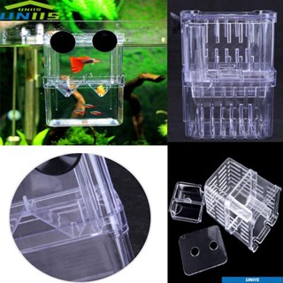 Uniis กล่องเพาะพันธุ์ปลา แบบสองชั้น ทนทาน สําหรับตู้ปลา