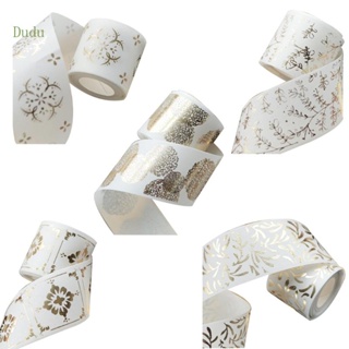 Dudu เทปกาววาชิฟอยล์สีทอง 40 มม. สําหรับตกแต่งไดอารี่ นักเรียน สํานักงาน DIY