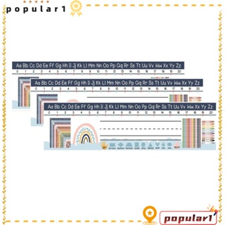 Popular ป้ายชื่อโต๊ะ ทรงสี่เหลี่ยมผืนผ้า มีกาวในตัว หลากสี 25 ชิ้น ตัวเลข 25 ชิ้น