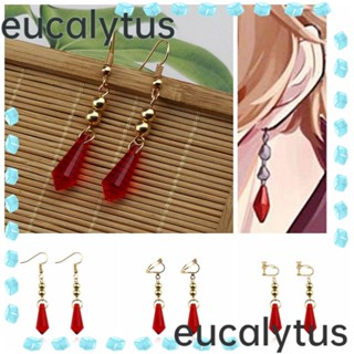 Eucalytus1 เครื่องประดับ ต่างหูคริสตัล คอสเพลย์อนิเมะ DIY สําหรับผู้หญิง