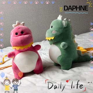 Daphne กระเป๋าเป้สะพายหลัง รูปตุ๊กตาไดโนเสาร์น่ารัก ผ้ากํามะหยี่ขนนิ่ม