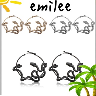 Emilee ต่างหูห่วงห้อย งู เครื่องประดับแฟชั่นใหม่ ปาร์ตี้