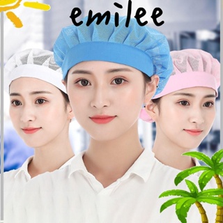 Emilee หมวกเชฟ หมวกคลุมผม หมวกเชฟ บริการอาหาร ที่คาดผม เก๋ไก๋ มัดผม ตาข่ายใส่ทํางานจัดเลี้ยง