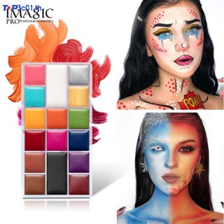 IMAGIC ภาพวาดสีน้ํามัน รูปฮาโลวีน 16 สี สําหรับแต่งหน้า