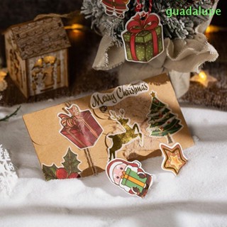 Guadalupe สติกเกอร์ฉลาก ลาย Merry Christmas 60 ชิ้น ต่อล็อต DIY