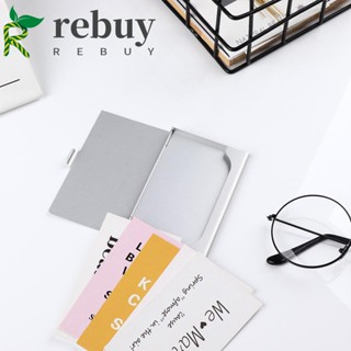 Rebuy คลิปอลูมิเนียม สําหรับเก็บนามบัตร บัตรเครดิต