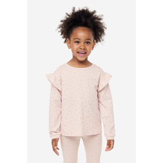 H&amp;M  Girl Flounce-trimmed sweatshirt 1142725_4