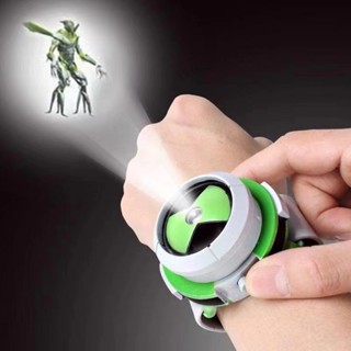 Juvenile Hacker omnitrix นาฬิกาข้อมือโปรเจคเตอร์ แบบเรืองแสง ลายการ์ตูน ของเล่นสําหรับเด็ก SVYJ