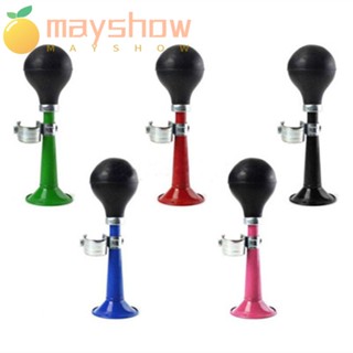 Mayshow แตรลมโลหะสองโทนแตรฮองก์แตรฮองก์หลอดไฟจักรยานบักเกิล