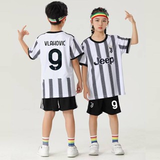 เสื้อกีฬาแขนสั้น ลายทีมชาติฟุตบอล Juventus Jay 22 23 ชุดเหย้า สําหรับเด็ก