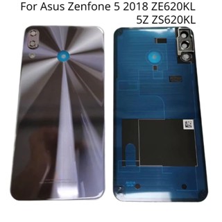 ฝาครอบแบตเตอรี่ด้านหลัง พร้อมกระจกกล้อง สําหรับ Asus Zenfone 5 2018 ZE620KL 5Z ZS620KL