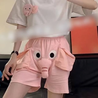 กางเกงลายช้างน่ารัก มีงวง ใส่สบาย ผ้านิ่ม กางเกงลำลอง