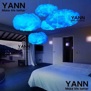 Yann1 โคมไฟแขวน ผ้าฝ้าย รูปก้อนเมฆ ของขวัญวันเกิด สําหรับตกแต่งบ้าน ห้องนอนเด็ก