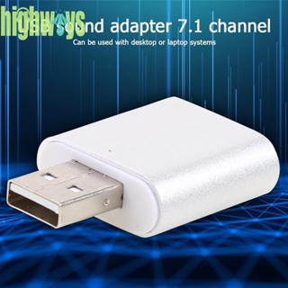 อะแดปเตอร์การ์ดเสียงภายนอก USB 7.1 ช่อง เป็น 3.5 มม. สําหรับแล็ปท็อป [highways.th]