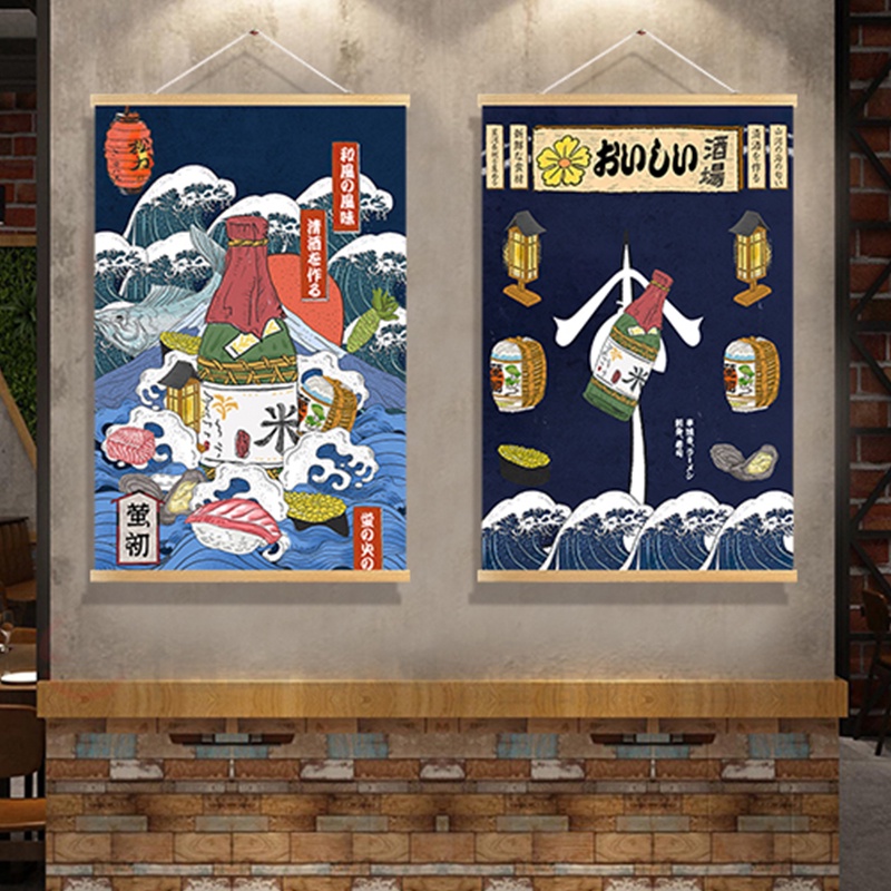 ธงญี่ปุ่น🔥อิซากายะ ป้ายญี่ปุ่น ภาพจิตรกรรมฝาผนังญี่ปุ่น ผ้าพื้นหลัง โมเดิร์นสไตล์ญี่ปุ่นน่ารักแมว ภาพวาดผ้าแขวนผนัง ลายแม่บ้าน สไตล์ญี่ปุ่น สําหรับตกแต่งบ้าน ทางเข้าโรงแรม ซูชิ การตกแต่งร้านอาหารญี่ปุ่น สไตล์ญี่ปุ่น แขวนภาพ เครื่องประดับ ภาพวาดตกแต่ง