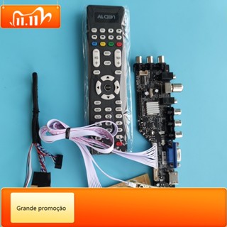 Qsjzhy QSJZHY ชุดบอร์ดควบคุมสัญญาณดิจิทัล LCD-XH-XH LP140WH2 TL HDMI LED USB VGA TV DVB-T 40pin 1366X768 14 นิ้ว