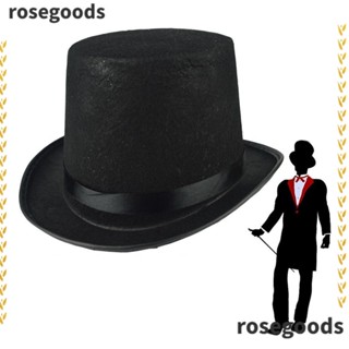 Rosegoods1 หมวกแก็ป ผ้าพับได้ สีดํา สําหรับผู้ใหญ่ เด็ก