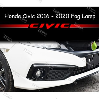 Zr ขอบคิ้วไฟตัดหมอก อุปกรณ์เสริม สําหรับ Honda Civic 2020-2021 FC 2 ชิ้น ต่อชุด