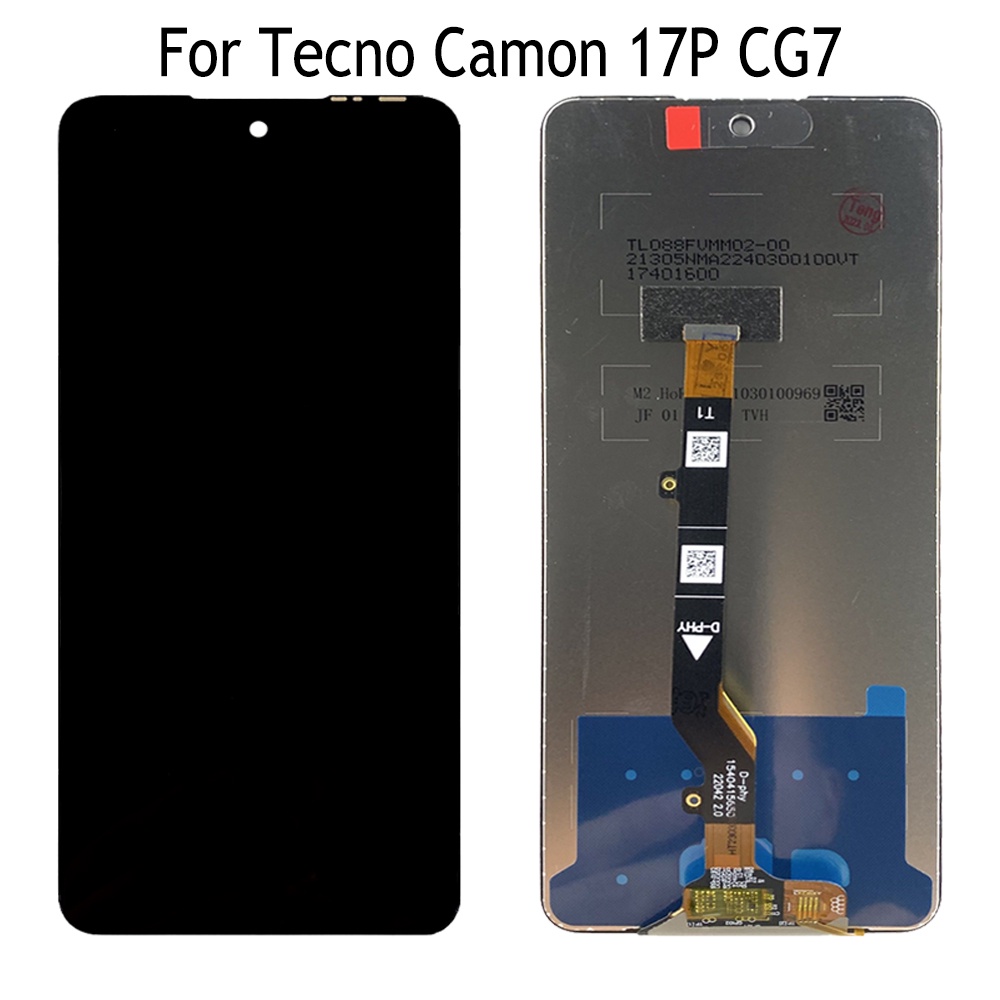 สําหรับ Tecno Camon 17P CG7 CG7n จอแสดงผล LCD Touch Screen Digitizer Assembly Replacement
