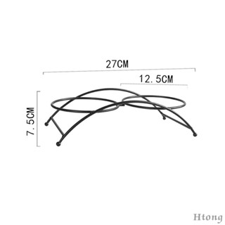 [Htong] ที่วางชามอาหารสัตว์เลี้ยง แบบยกสูง โลหะ สําหรับลูกสุนัข