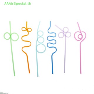 Aaairspecial หลอดพลาสติก หลากสี สําหรับดื่มชานม 10 ชิ้น