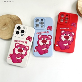 Realme C35 C30 C21Y C25Y C15 C1 เคสเรียวมี สำหรับ Strawberry Bear เคส เคสโทรศัพท์