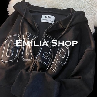 EMILIA SHOP  เสื้อผ้าผู้ญิง แขนยาว เสื้อฮู้ด  ทันสมัย Comfortable คุณภาพสูง สวย A28J14T 36Z230909