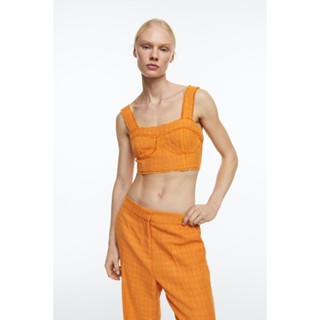 H&amp;M  Woman Fringe-trimmed crop top 1132380_1