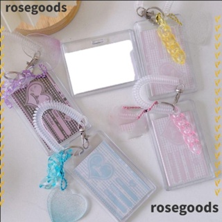 Rosegoods1 ซองใส่บัตรอะคริลิคใส แนวตั้ง แนวสร้างสรรค์ สําหรับนักเรียน 2 ชิ้น