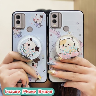 Fashion Design Cartoon Phone Case For Nokia C22 Durable Back Cover TPU glisten Kickstand Dirt-resistant Anti-knock Anti-dust