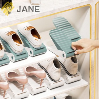 Jane ชั้นวางรองเท้า พลาสติกในตัว สองชั้น ปรับได้ สําหรับบ้าน