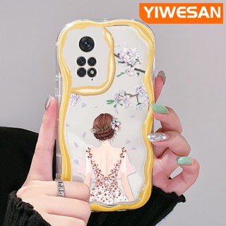 เคสโทรศัพท์มือถือ ซิลิโคนใส กันกระแทก ลายผู้หญิงสวย สีสันสดใส สําหรับ Xiaomi MI Redmi Note 11 11s Poco M4 Pro 4G