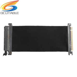 [Qcutable.th] อะแดปเตอร์การ์ดไรเซอร์ขยายสายเคเบิล PCI Express ความเร็วสูง 16 ชิ้น